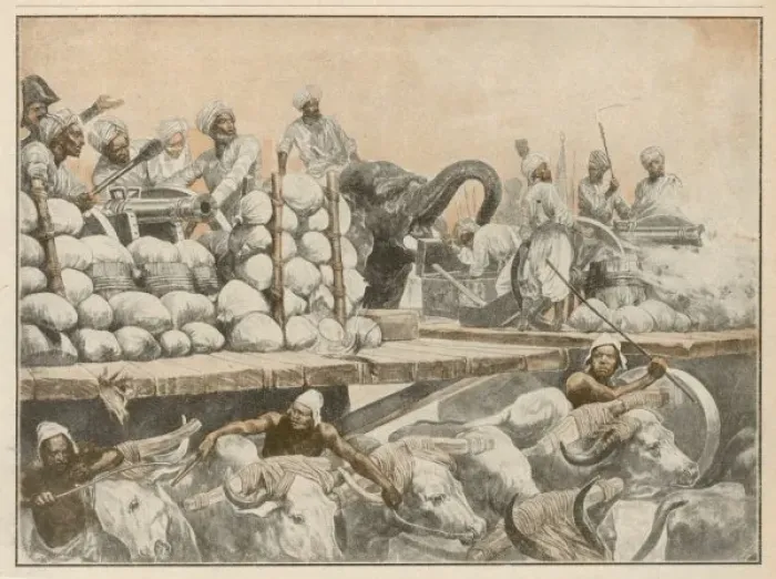 Framed Print : Clive at Plassey / India Framed Print : Clive at Plassey / India