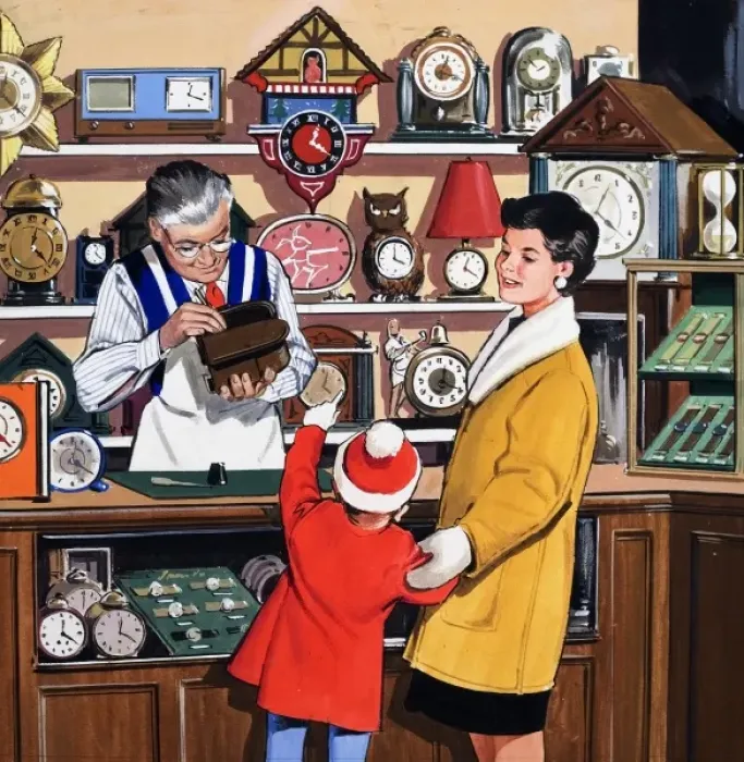 Framed Print : The Clock Repairer Framed Print : The Clock Repairer