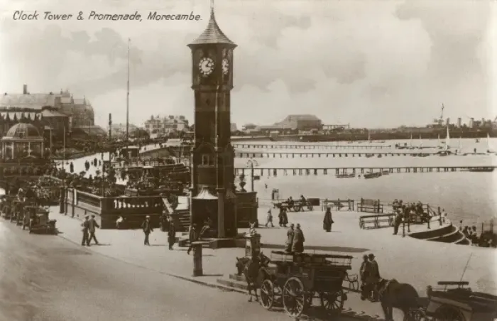 Framed Print : Clock Tower & Promenade, Morecambe, Lancashire Framed Print : Clock Tower & Promenade, Morecambe, Lancashire
