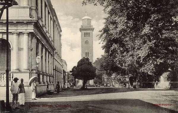 Clock tower, Queen Street, Colombo, Ceylon (Sri Lanka)