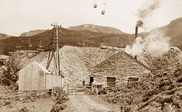 Framed Print : Clogau St. David's Gold Mine near Bontddu early 1900s Framed Print : Clogau St. David's Gold Mine near Bontddu early 1900s