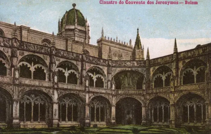 Framed Print : Cloisters of the Jeronimos Monastery, Belem, Portugal Framed Print : Cloisters of the Jeronimos Monastery, Belem, Portugal