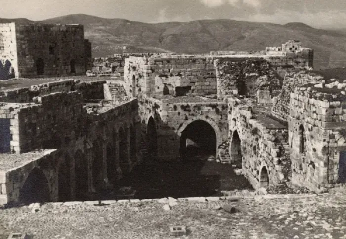 Framed Print : The Cloisters at Krak des Chevaliers Framed Print : The Cloisters at Krak des Chevaliers