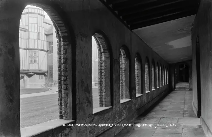 Framed Print : Cloisters of Queen's College, Cambridge Framed Print : Cloisters of Queen's College, Cambridge