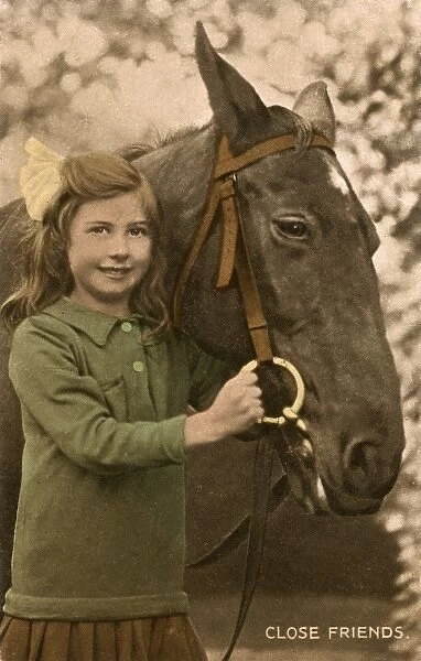 Close Friends - a little girl and her favourite horse