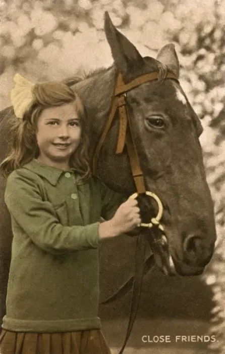 Framed Print : Close Friends - a little girl and her favourite horse Framed Print : Close Friends - a little girl and her favourite horse