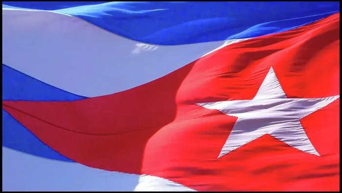 Framed Print : Close-up of Cuban flag Framed Print : Close-up of Cuban flag