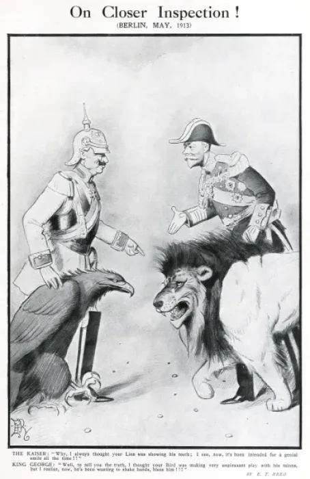 Framed Print : On Closer Inspection - Kaiser and King George Framed Print : On Closer Inspection - Kaiser and King George