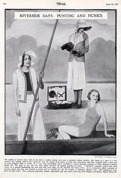 Clothes for punting and picnics 1931