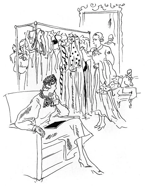 Clothes shopping, 1935