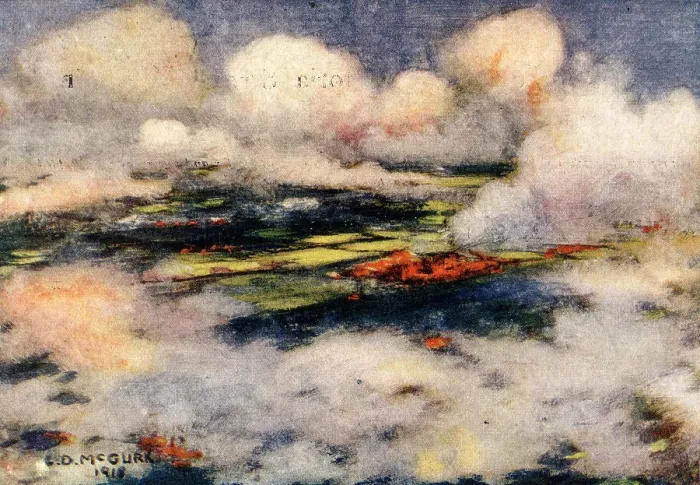 Framed Print : Clouds. An aerial view of broad, British countryside of patchy fields, concealed partly Framed Print : Clouds. An aerial view of broad, British countryside of patchy fields, concealed partly