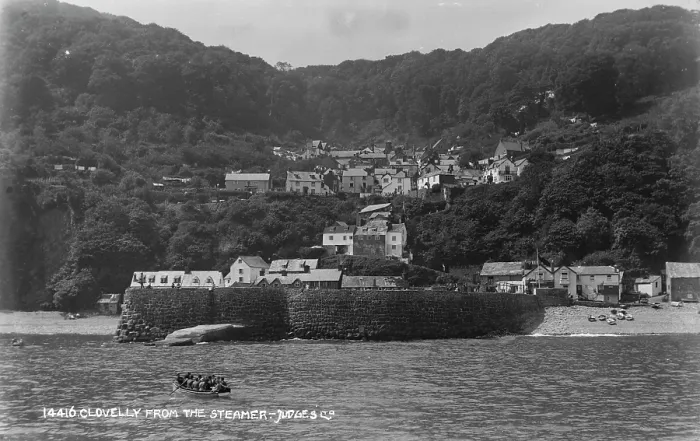 Framed Print : Clovelly from the Steamer