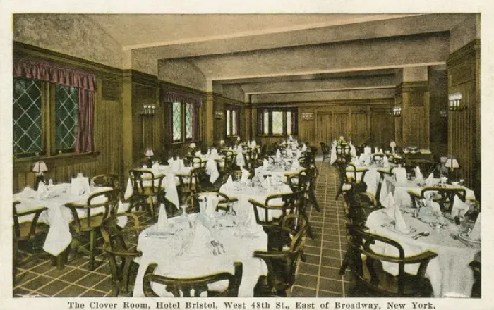 Framed Print : The Clover Room inside Hotel Bristol in New York City, USA Framed Print : The Clover Room inside Hotel Bristol in New York City, USA