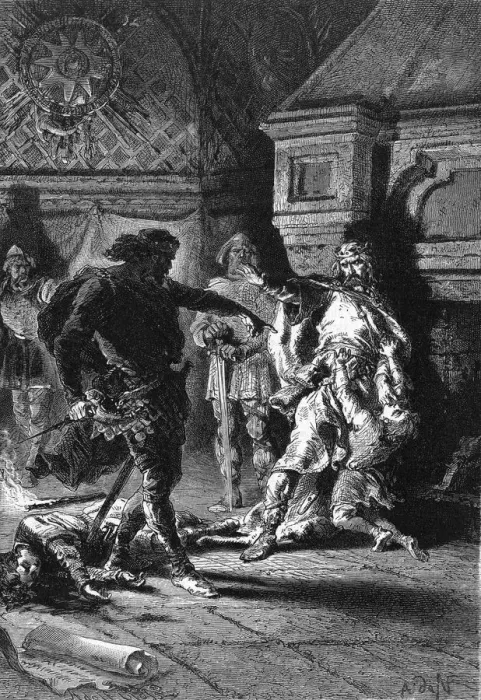 Framed Print : CLOVIS ARGUES WITH KIN Framed Print : CLOVIS ARGUES WITH KIN
