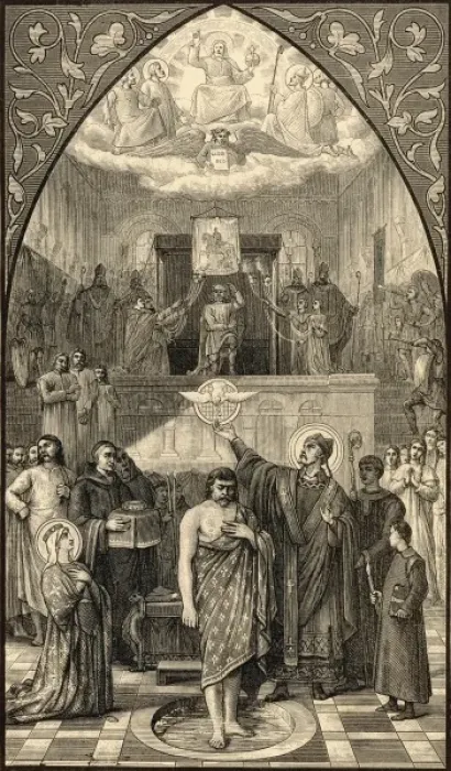 Framed Print : Clovis Baptised (3) Framed Print : Clovis Baptised (3)