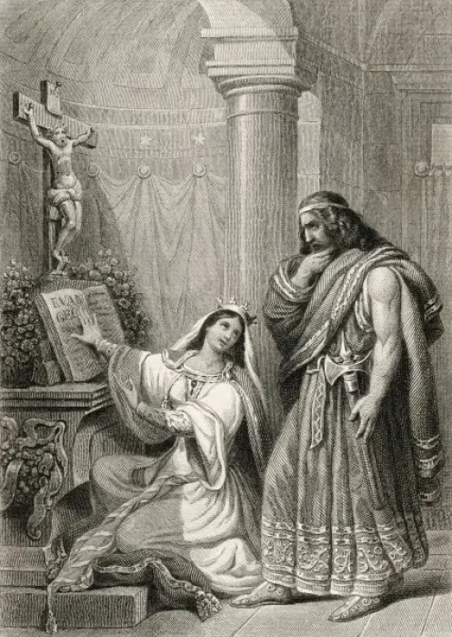 Framed Print : Clovis a Christian Framed Print : Clovis a Christian