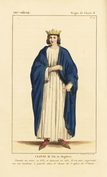 Framed Print : Clovis II, son of Dagobert, King of Neustria and Burgundy Framed Print : Clovis II, son of Dagobert, King of Neustria and Burgundy