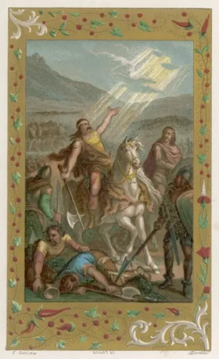Framed Print : Clovis at Tolbiac Framed Print : Clovis at Tolbiac
