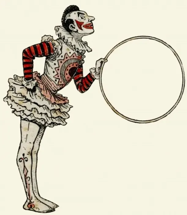 Framed Print : Clown in traditional dress Framed Print : Clown in traditional dress