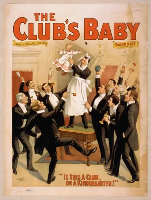 Framed Print : The clubs baby by Lawrence Sterner & Edw. G. Knoblaugh Framed Print : The clubs baby by Lawrence Sterner & Edw. G. Knoblaugh