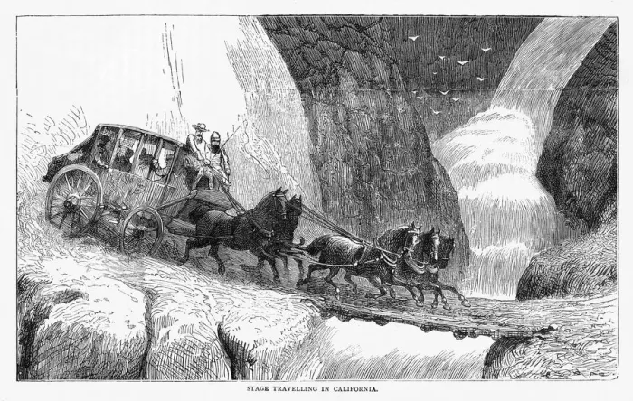 Framed Print : Coach in California Framed Print : Coach in California
