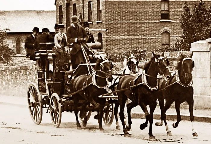 Framed Print : Coach and four horses Framed Print : Coach and four horses