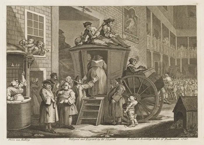Framed Print : Coach in Inn Yard Framed Print : Coach in Inn Yard
