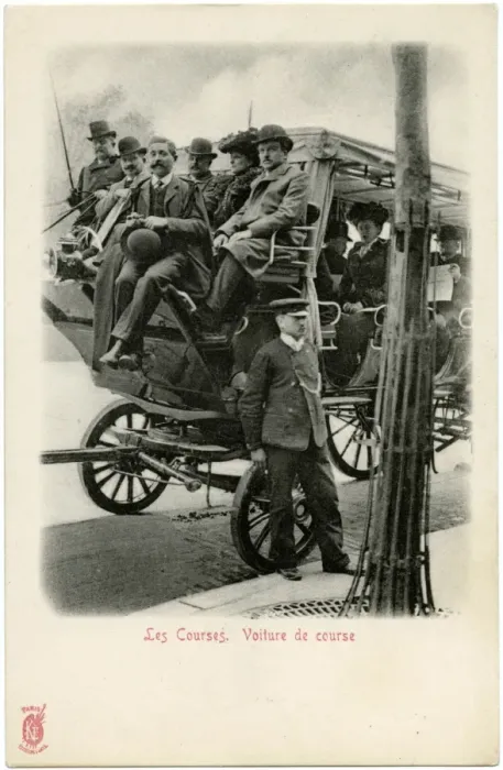 Framed Print : Coach provided for the less well-off going to Auteuil Races Framed Print : Coach provided for the less well-off going to Auteuil Races