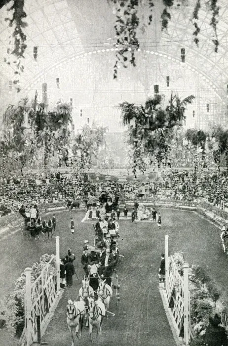 Framed Print : Coaches and four, International Horse Show, Olympia, London Framed Print : Coaches and four, International Horse Show, Olympia, London