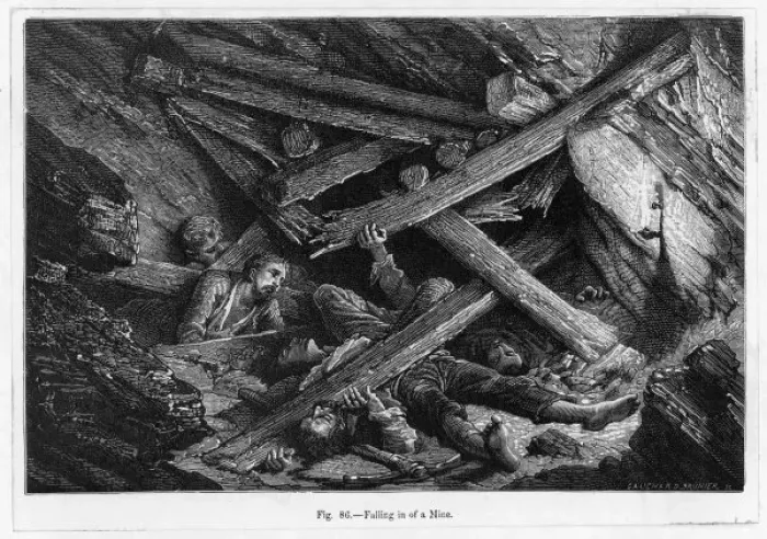 Framed Print : Coal Mine / A Fall-In Framed Print : Coal Mine / A Fall-In