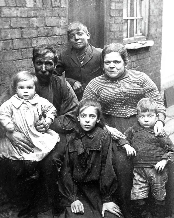 Framed Print : A Coal Miner's Family early 1900s Framed Print : A Coal Miner's Family early 1900s