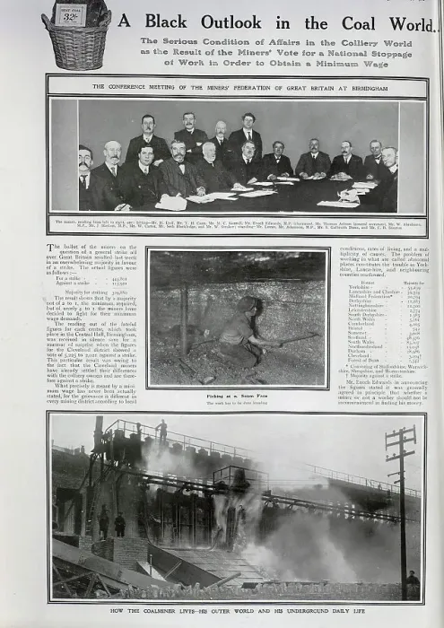 Framed Print : Coal miners strike Framed Print : Coal miners strike