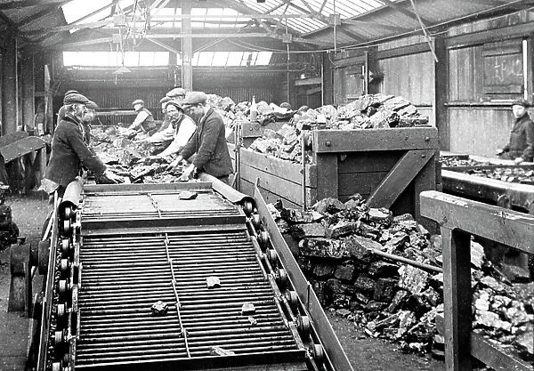 Coal Mining sorting the coal early 1900s