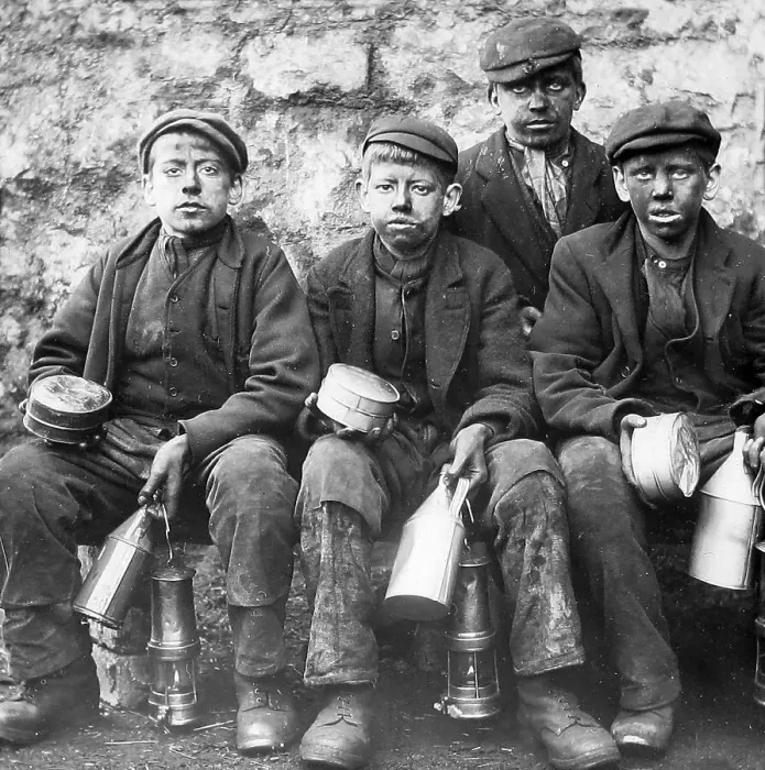 Framed Print : Coal mine pit boys Framed Print : Coal mine pit boys