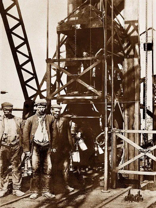 Framed Print : Coal Mine Pit Top early 1900s Framed Print : Coal Mine Pit Top early 1900s