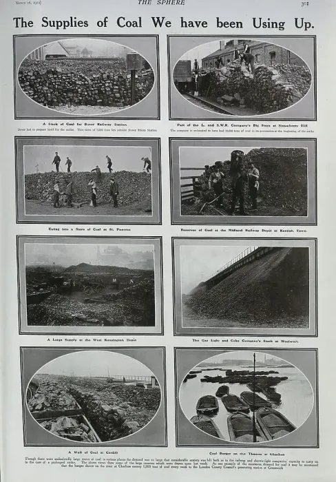 Framed Print : Coal Supplies in England Framed Print : Coal Supplies in England