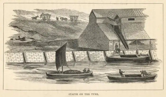 Framed Print : Coal / Tyne Staith / 1892 Framed Print : Coal / Tyne Staith / 1892