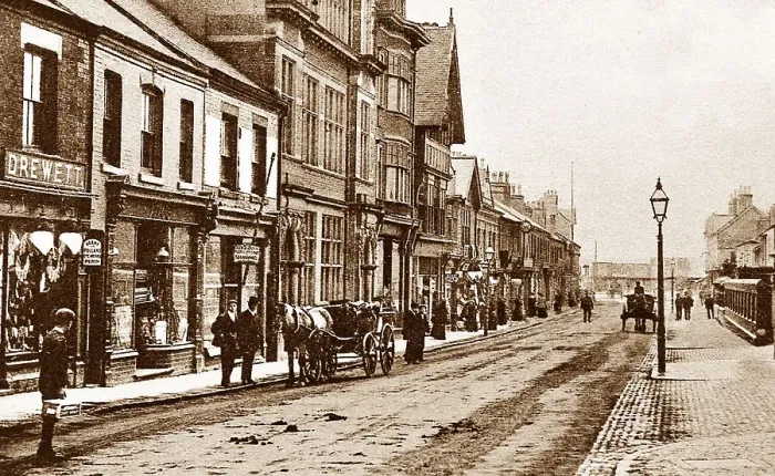 Framed Print : Coalville High Street early 1900s Framed Print : Coalville High Street early 1900s