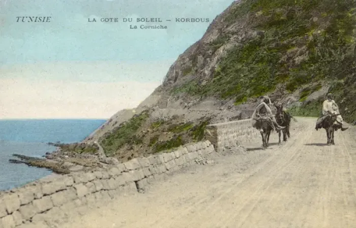 Framed Print : Coast road at Korbous (Qorbus), Tunisia, North Africa Framed Print : Coast road at Korbous (Qorbus), Tunisia, North Africa