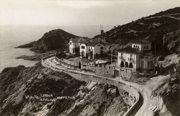 Framed Print : Coast road in Sant Feliu de Guixols, Catalonia, Spain Framed Print : Coast road in Sant Feliu de Guixols, Catalonia, Spain