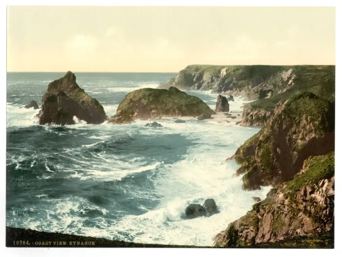 Framed Print : Coast view, Kynance, Cornwall, England Framed Print : Coast view, Kynance, Cornwall, England