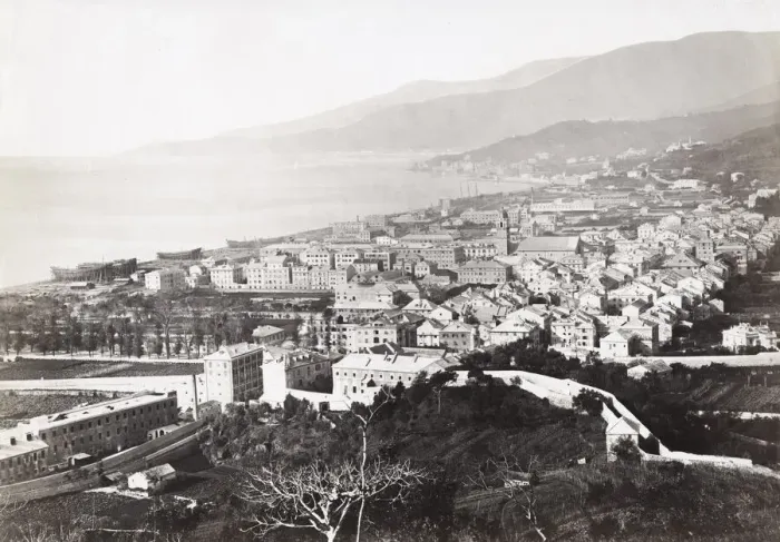 Framed Print : Coast view at Sestri Ponente, Genoa, Italy Framed Print : Coast view at Sestri Ponente, Genoa, Italy