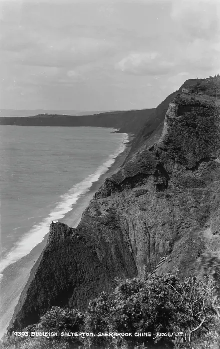 Framed Print : Coastal Cliffs at Sherbrook Chine Framed Print : Coastal Cliffs at Sherbrook Chine