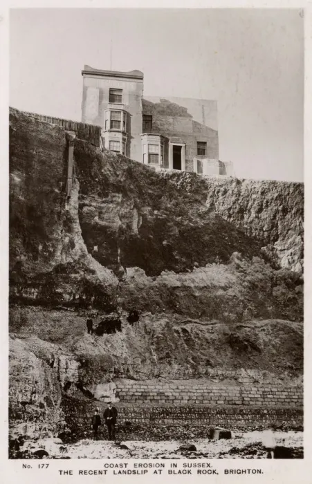 Framed Print : Coastal erosion, Black Rock, Brighton, Sussex Framed Print : Coastal erosion, Black Rock, Brighton, Sussex