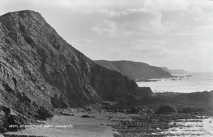Framed Print : Coastal Landscape at Hartland Quay Framed Print : Coastal Landscape at Hartland Quay