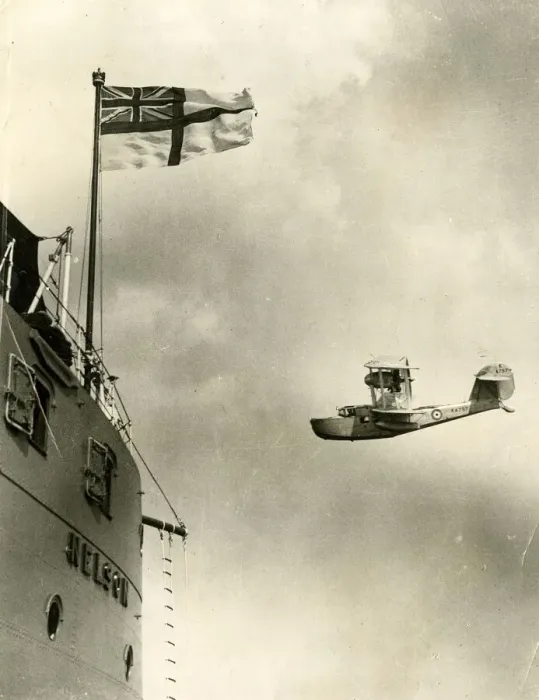 Framed Print : Coastal Reconnaissance seaplane, Battleship Nelson Framed Print : Coastal Reconnaissance seaplane, Battleship Nelson