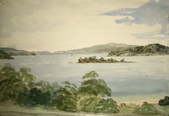 Framed Print : Coastal scene