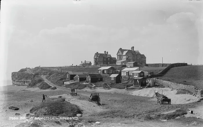 Framed Print : Coastal View of Burton Bradstock