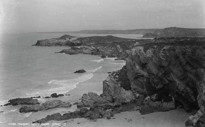 Framed Print : Coastal View at Lusty Glaze Framed Print : Coastal View at Lusty Glaze