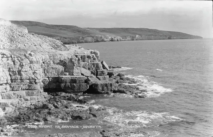 Framed Print : Coastal View at Winspit Framed Print : Coastal View at Winspit